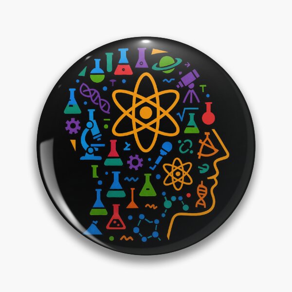 Item preview, STEM Mind Science Icons Abstract Profile Art designed and sold by PlanetEye Designs.