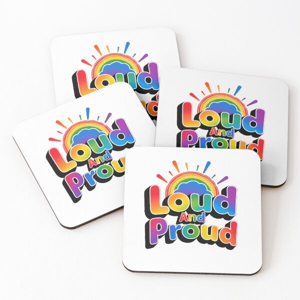 Item preview, Loud and Proud Rainbow Pride Design ? designed and sold by Sandy's Cheeky Studio.