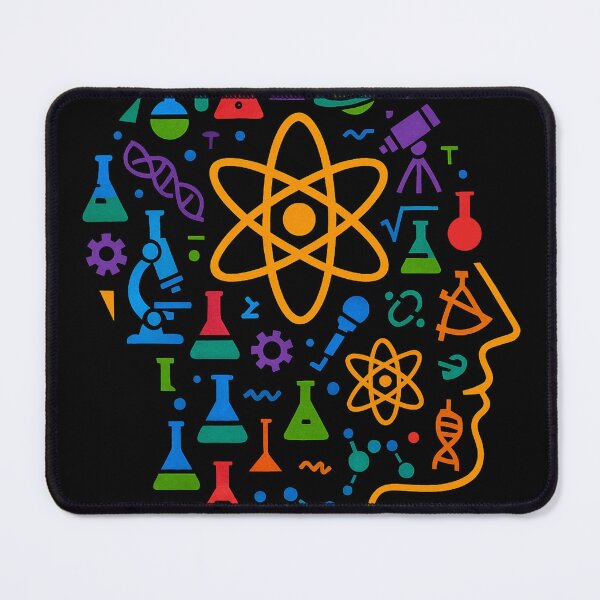 Item preview, STEM Mind Science Icons Abstract Profile Art designed and sold by PlanetEye Designs.