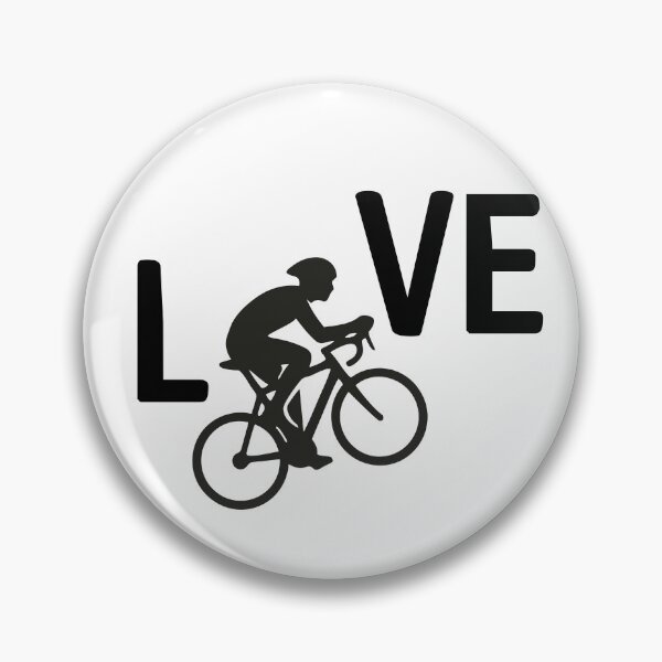 Item preview, Road Cycling Love Heartbeat Bicycle Graphic designed and sold by MedusaGialla.