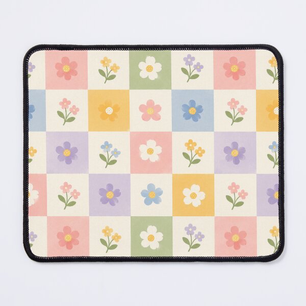 Item preview, Floral Checkerboard Pattern designed and sold by YnMstudio25.