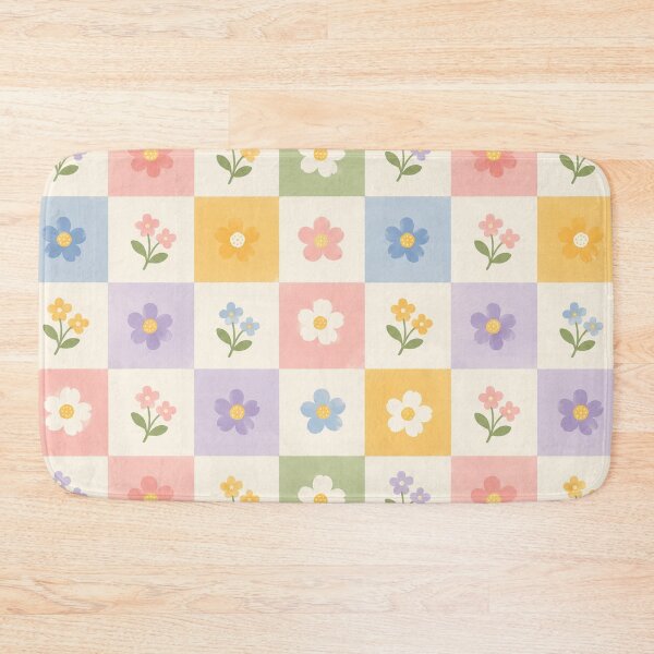 Item preview, Floral Checkerboard Pattern designed and sold by YnMstudio25.