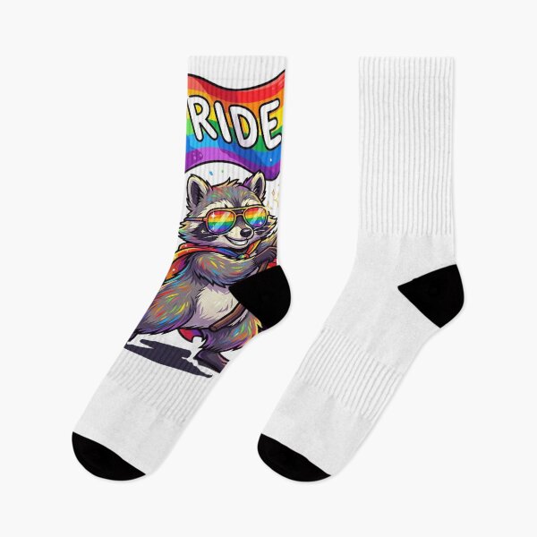 Item preview, PRIDE Raccoon Rainbow Flag LGBTQ+ Support designed and sold by snowry.