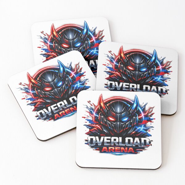 Item preview, Overload Arena – Cyberpunk Gamer Helmet Logo designed and sold by AstraDrip Studio.