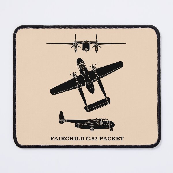 Item preview, Fairchild C-82 Packet Cargo Aircraft Silhouette Diagrams designed and sold by MilitaryMart.