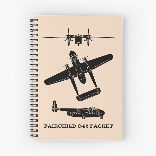 Item preview, Fairchild C-82 Packet Cargo Aircraft Silhouette Diagrams designed and sold by MilitaryMart.