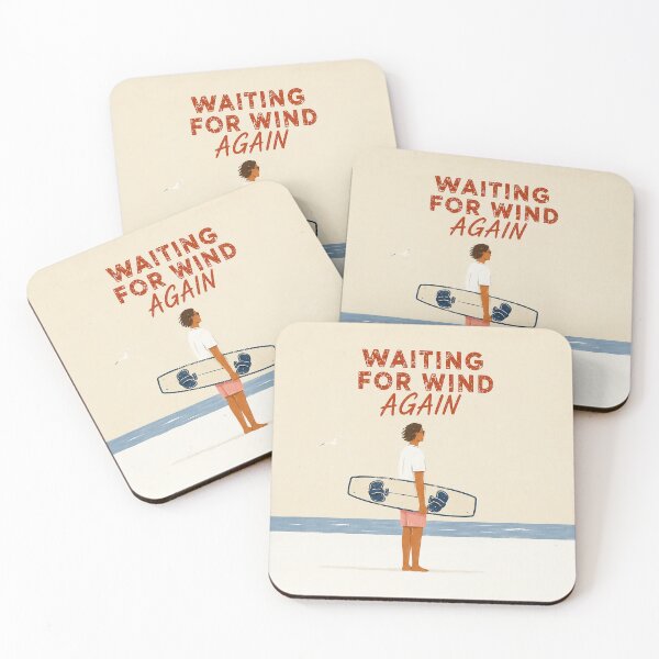 Item preview, Waiting for the Wind Again | Kitesurfing Lifestyle Art designed and sold by Islabonita..