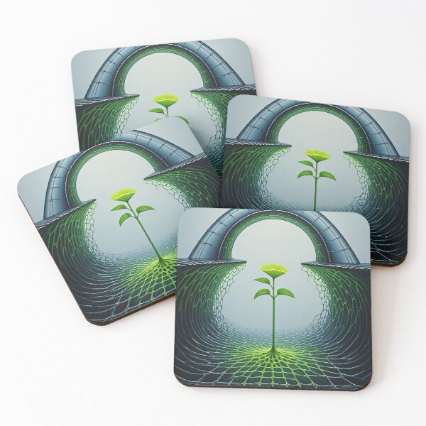 Item preview, A green shoot breaks through the darkness. designed and sold by Mianku | Für das Leben.