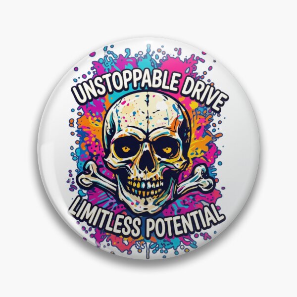 Item preview, ‏Unstoppable Drive Limitless Potential Skull Motivation Graphic T-Shirt designed and sold by eventdesign77.