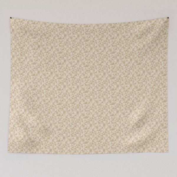 Item preview, Beige Abstract Geometric Wall Art Print, Modern beige Squares and circles Canvas Decor, Contemporary Minimalist Home Office Artwork designed and sold by Hookesmode.