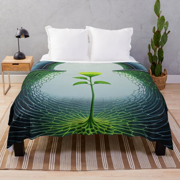 Item preview, A green shoot breaks through the darkness. designed and sold by Mianku | Für das Leben.