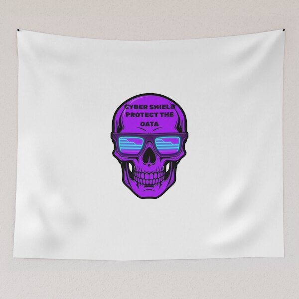 Item preview, Cyberpunk Hacker Skull Cyber Security Gift designed and sold by caffeinepixels.