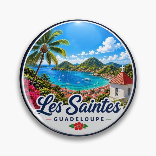 Item preview, Les Saintes, Guadeloupe Tropical Harbor designed and sold by Myra365Art.