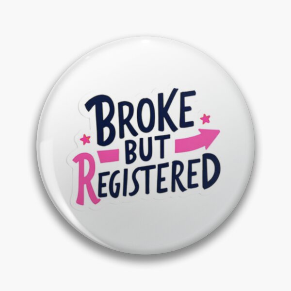 Item preview, Gift for Runners - Broke but Registered  designed and sold by Find Your Pace.
