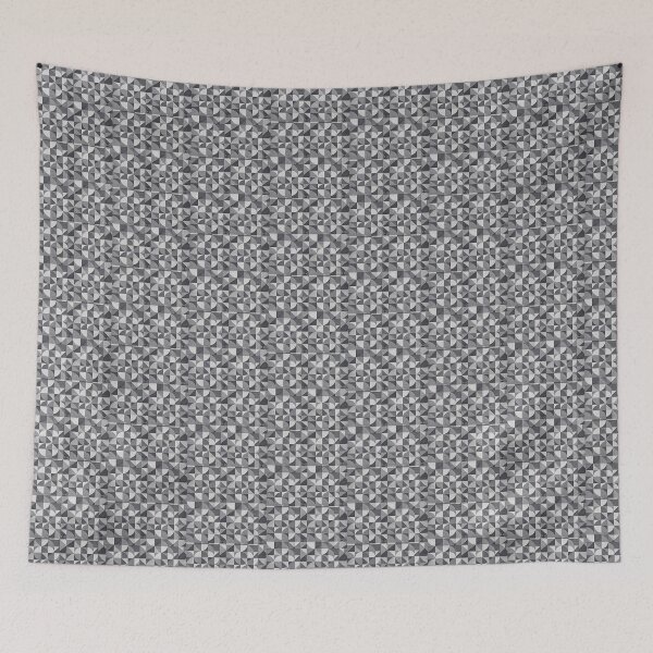 Item preview, Grey Abstract Geometric Wall Art Print, Modern grey Squares and circles Canvas Decor, Contemporary Minimalist Home Office Artwork designed and sold by Hookesmode.