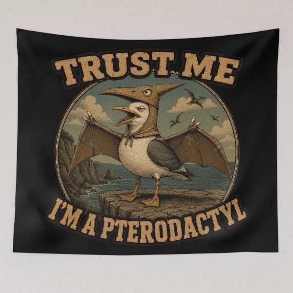 Item preview, Trust Me Im a Pterodactyl Funny Dino designed and sold by Retr0Tshirts.
