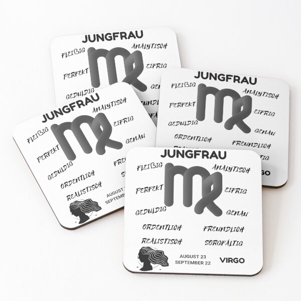 Item preview, Virgo Zodiac Sign Astrology Symbol Jungfrau Horoscope - DE (Light Version) designed and sold by ZODIARA.