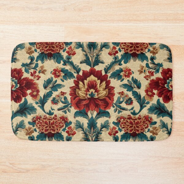 Item preview, Decoupage Vintage Damask Flowers Mystical Victorian Bright Carpet designed and sold by GrinGalore.