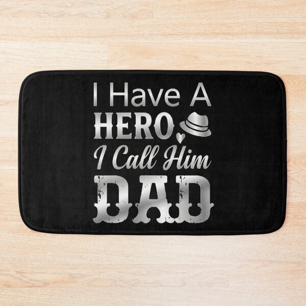 Item preview, I Have A Hero I Call Him Dad" Vintage Metallic Design – Perfect Father’s Day Gift & Hero Dad Appare designed and sold by SideKickCreates.