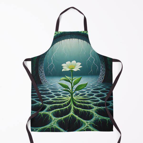 Item preview, A delicate little flower defies a dark, threatening world. designed and sold by Mianku | Für das Leben.
