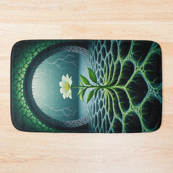 Item preview, A delicate little flower defies a dark, threatening world. designed and sold by Mianku | Für das Leben.