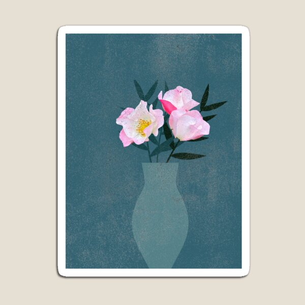 Aperçu de l'œuvre nature morte d'un bouquet de trois fleurs printanières créée et vendue par RhoQA.