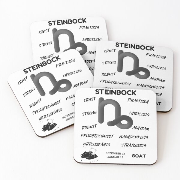 Item preview, Capricorn Zodiac Sign Astrology Symbol Steinbock Horoscope - DE (Light Version) designed and sold by ZODIARA.