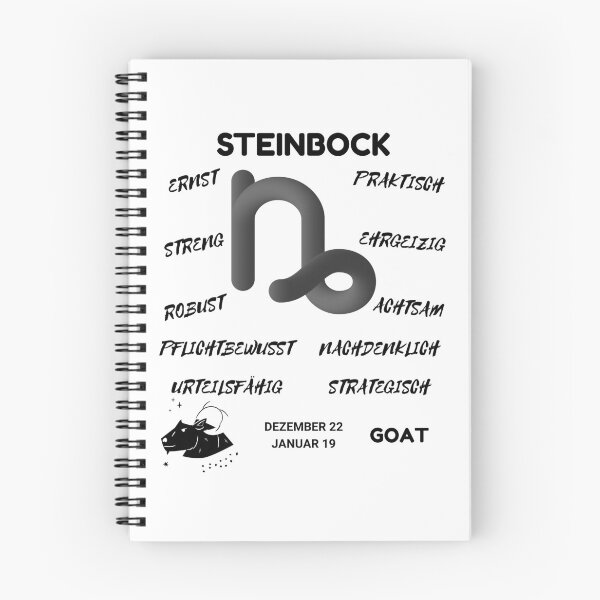 Item preview, Capricorn Zodiac Sign Astrology Symbol Steinbock Horoscope - DE (Light Version) designed and sold by ZODIARA.