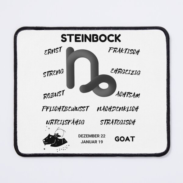Item preview, Capricorn Zodiac Sign Astrology Symbol Steinbock Horoscope - DE (Light Version) designed and sold by ZODIARA.