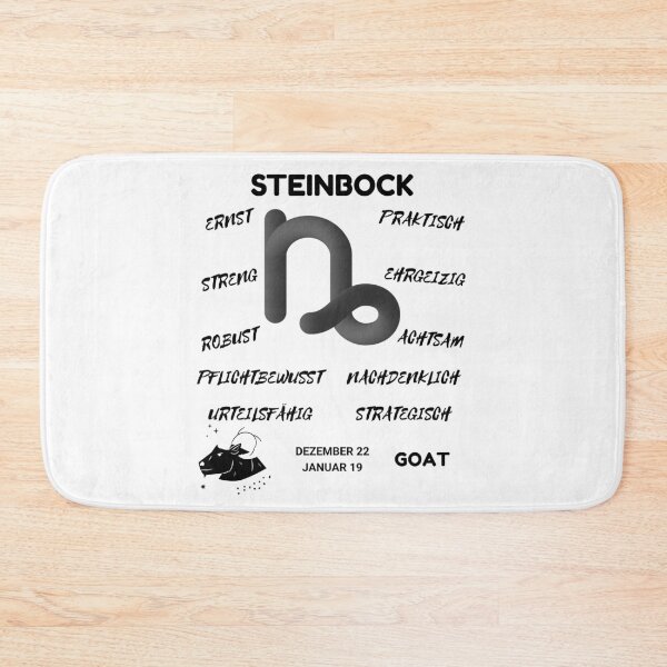 Item preview, Capricorn Zodiac Sign Astrology Symbol Steinbock Horoscope - DE (Light Version) designed and sold by ZODIARA.