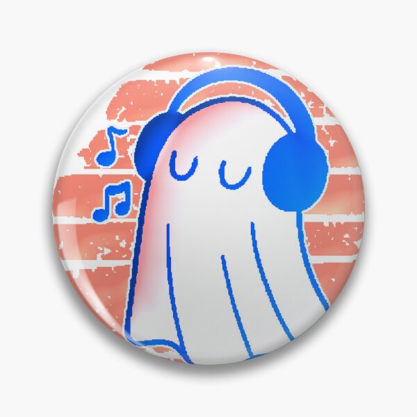 Item preview, Kawaii Ghost Music Headphones Ghost Retro designed and sold by AstronautMerch.