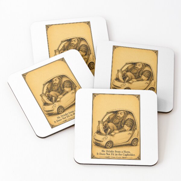 Item preview, Crone Cards - He Drinks from a Horn. It Does Not Fit in the Cupholder. designed and sold by Kay Mhor Studio.