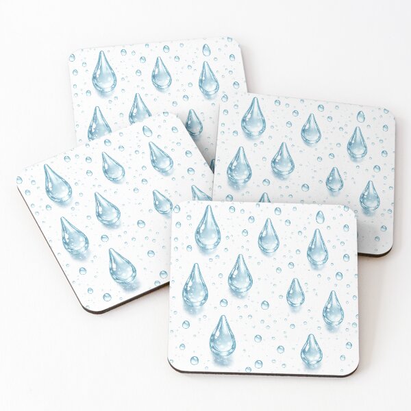 Item preview, Celestial Water Droplets on Midnight Sky – Ethereal Cosmic Raindrop Art Print designed and sold by Hookesmode.