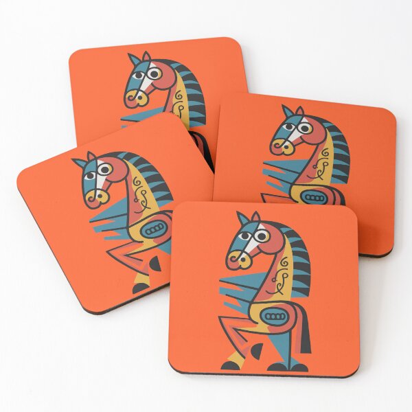 Item preview, Cubist Horse Spirit – Modern Geometric Equine Art designed and sold by Lifer Art and Design.