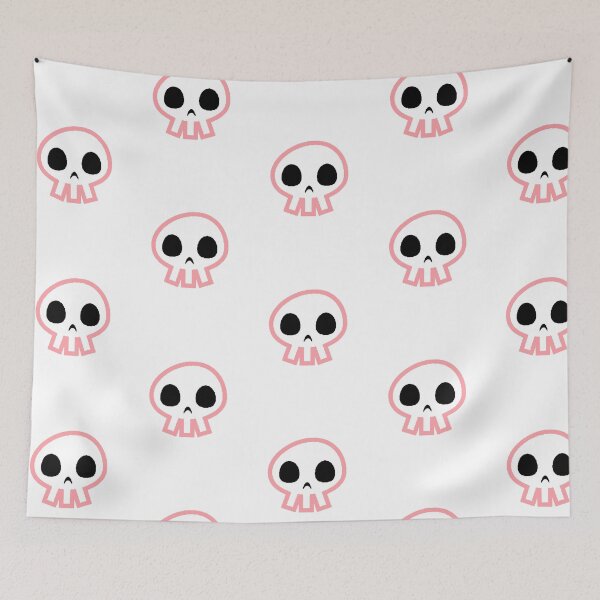 Item preview, Pink Skull Kawaii Skull Pastel Goth Cute designed and sold by AstronautMerch.
