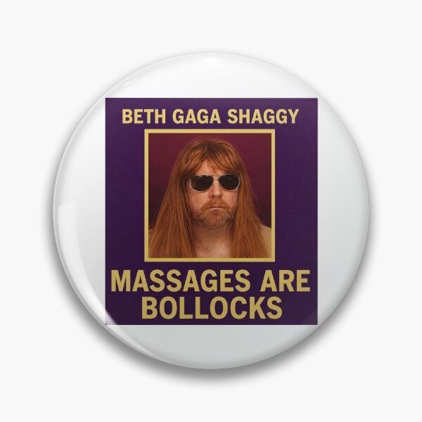 Item preview, IT Crowd Beth Gaga Shaggy Massages are Bollocks designed and sold by Bored Game Geek.