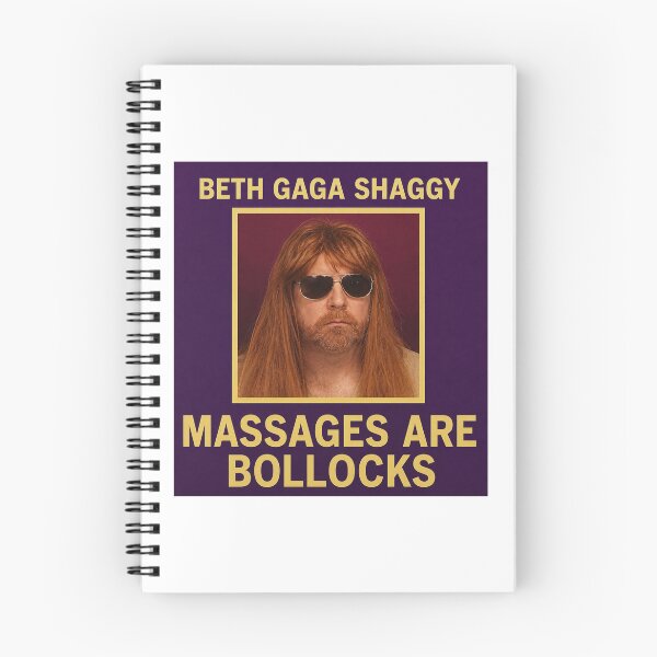 Item preview, IT Crowd Beth Gaga Shaggy Massages are Bollocks designed and sold by Bored Game Geek.