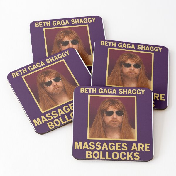 Item preview, IT Crowd Beth Gaga Shaggy Massages are Bollocks designed and sold by Bored Game Geek.