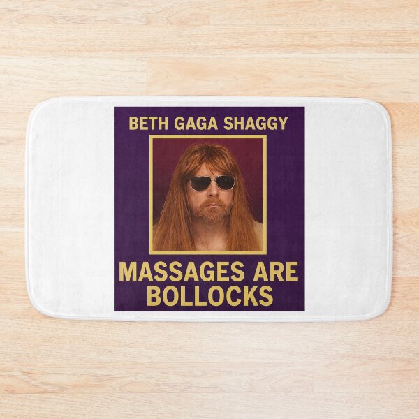Item preview, IT Crowd Beth Gaga Shaggy Massages are Bollocks designed and sold by Bored Game Geek.