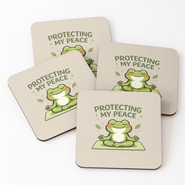 Item preview, Mindful Yoga Frog Self Care Wellness Illustration, Relaxed Frog in Lotus Pose Mindfulness Graphic designed and sold by  Artistry in Motion by MADsrecreation.