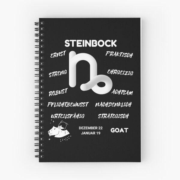 Item preview, Capricorn Zodiac Sign Astrology Symbol Steinbock Horoscope - DE (Dark Version) designed and sold by ZODIARA.