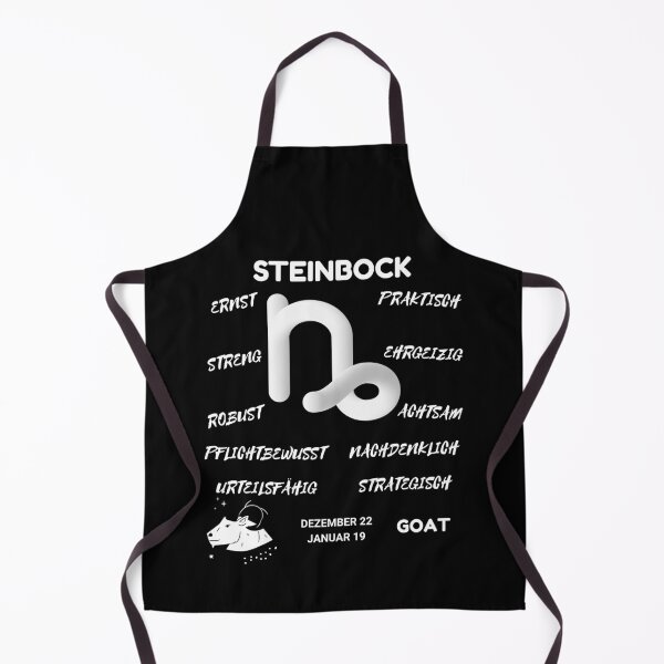 Item preview, Capricorn Zodiac Sign Astrology Symbol Steinbock Horoscope - DE (Dark Version) designed and sold by ZODIARA.