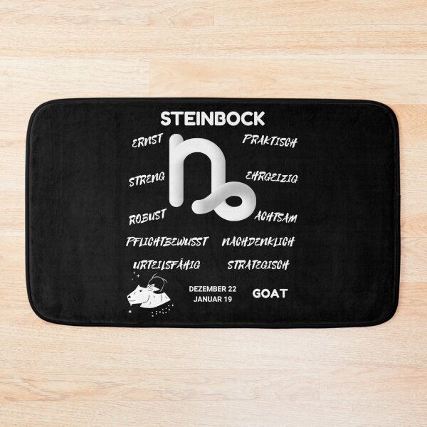 Item preview, Capricorn Zodiac Sign Astrology Symbol Steinbock Horoscope - DE (Dark Version) designed and sold by ZODIARA.