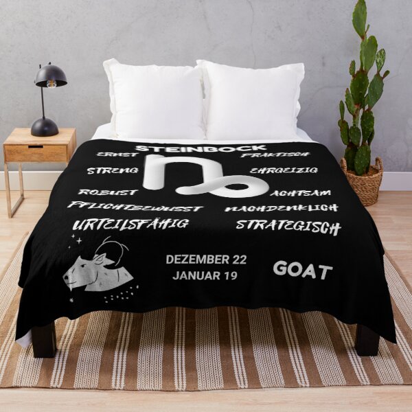 Item preview, Capricorn Zodiac Sign Astrology Symbol Steinbock Horoscope - DE (Dark Version) designed and sold by ZODIARA.