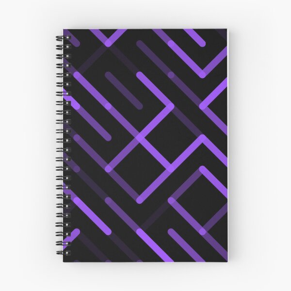 Item preview, Neon Purple Cyber Labyrinth Geometric Abstract Pattern designed and sold by creativerooney.