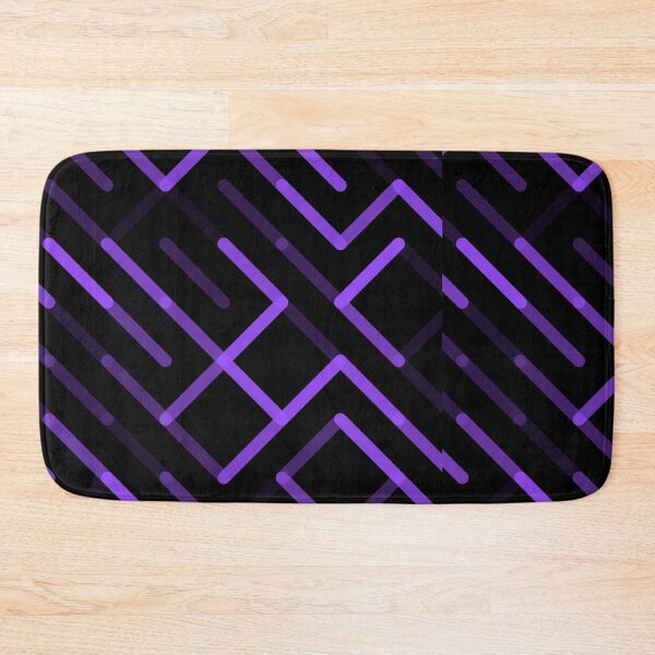 Item preview, Neon Purple Cyber Labyrinth Geometric Abstract Pattern designed and sold by creativerooney.