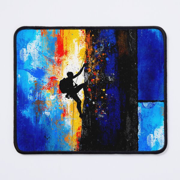 Item preview, Abstract Rock Climber Vertical Ascent Art designed and sold by PlanetEye Designs.