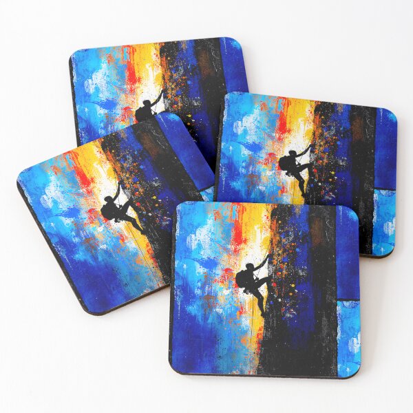 Item preview, Abstract Rock Climber Vertical Ascent Art designed and sold by PlanetEye Designs.