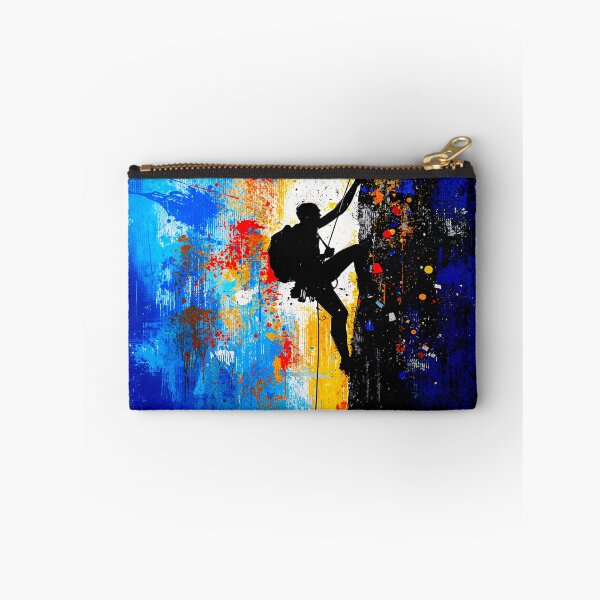 Item preview, Abstract Rock Climber Vertical Ascent Art designed and sold by PlanetEye Designs.