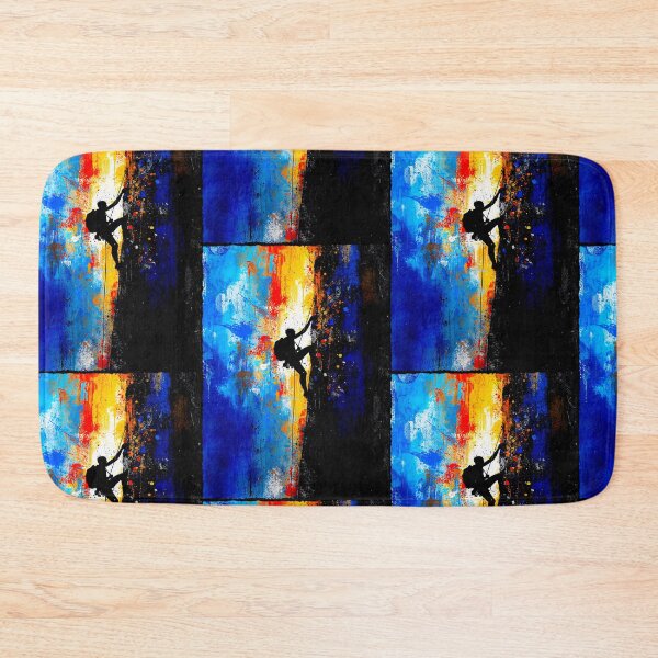 Item preview, Abstract Rock Climber Vertical Ascent Art designed and sold by PlanetEye Designs.
